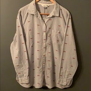 4/$15 Old Navy Fox Button Down